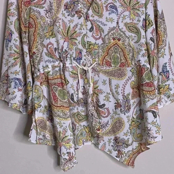 Zara | Printed Top with Drawstring Size XS - Picture 4 of 8